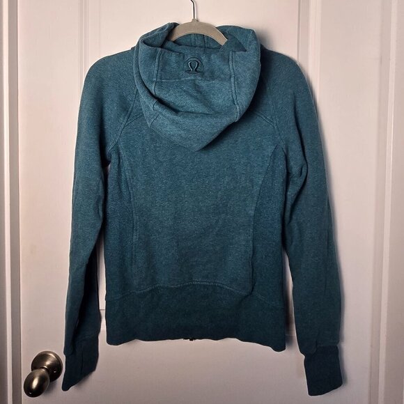 Lululemon Scuba Hoodie *Light Cotton Fleece - 4 Heathered Desert Teal - Picture 4 of 9